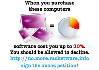Software: choose before you pay, sign the petition!